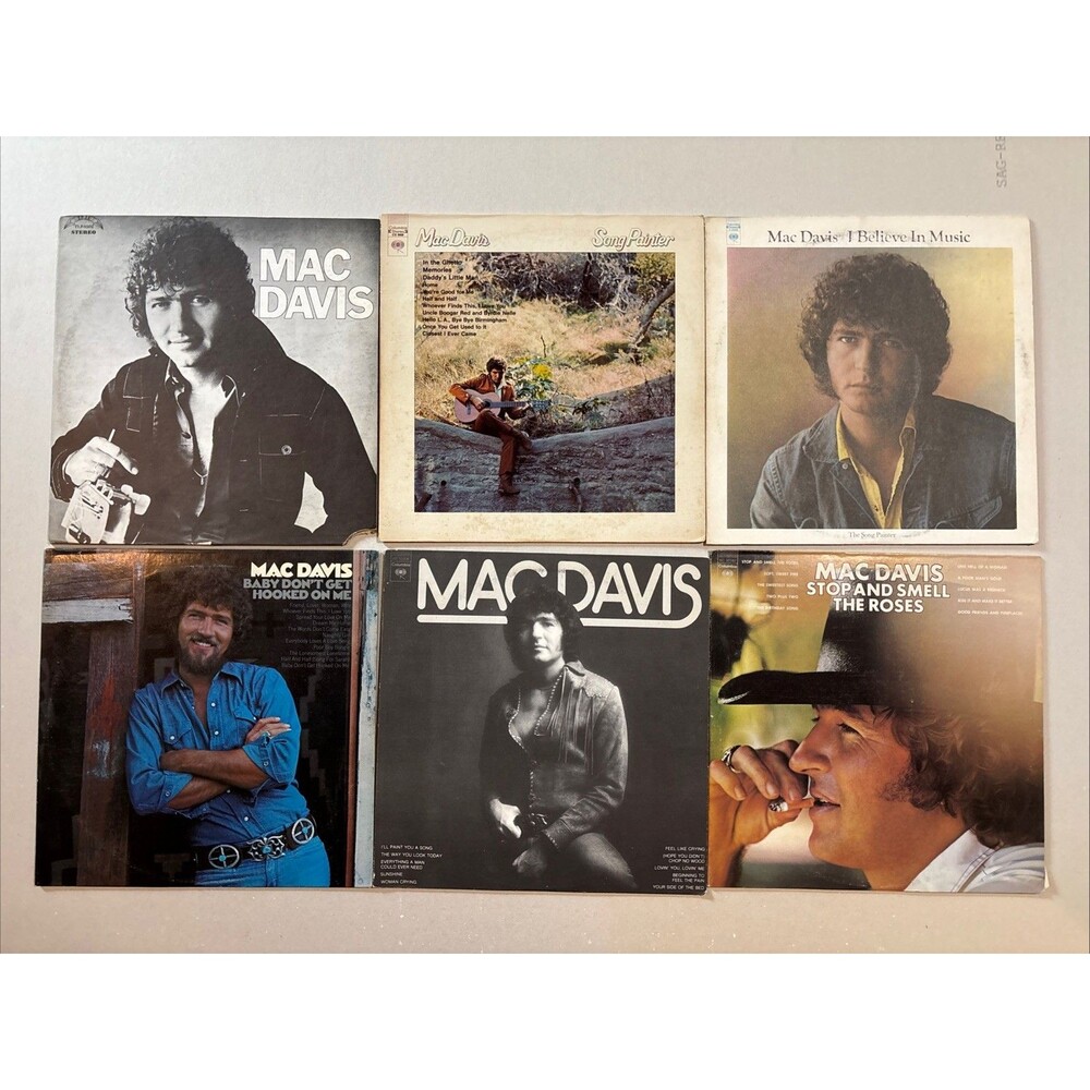 Mac Davis Vinyl LP Set Of 6 • Song Painter, Self Titled